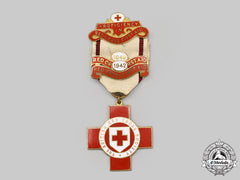 United Kingdom. A Red Cross Society Proficiency In Red Cross First-Aid Medal With Two Clasps