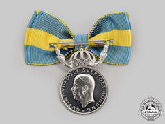 Sweden, Kingdom. A Red Cross Merit Medal For Voluntary Health Care For Ladies, Ii Class Silver Grade