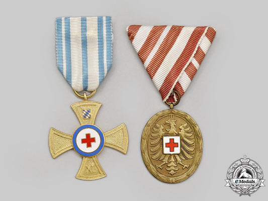 austria,_republic;_germany,_bavaria/_federal_republic._two_red_cross_medals_l22_mnc9498_744
