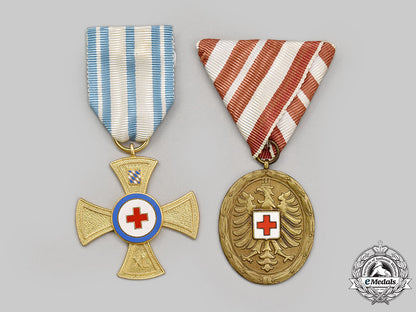 austria,_republic;_germany,_bavaria/_federal_republic._two_red_cross_medals_l22_mnc9498_744