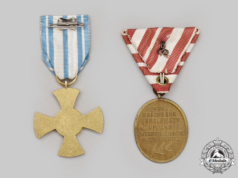 austria,_republic;_germany,_bavaria/_federal_republic._two_red_cross_medals_l22_mnc9500_745