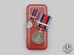 United Kingdom. A Normandy Campaign Medal 1944, Fullsize And Miniature, Cased