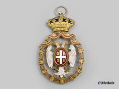 Serbia, Kingdom. A Flag Decoration Of The Order Of The White Eagle, C. 1916