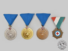 Hungary, People's Republic. Four Hungarian Red Cross Awards