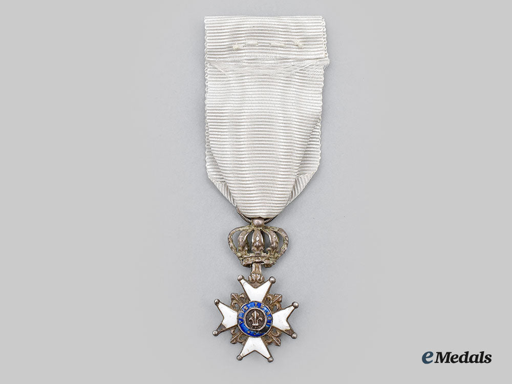 france,_napoleonic_kingdom._a_decoration_of_the_lily,_silver_cross,_c.1820_l22_mnc9562_208