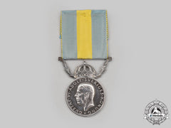Sweden, Kingdom. A Red Cross Merit Medal For Voluntary Health Care For Men, Ii Class Silver Grade, C.1960