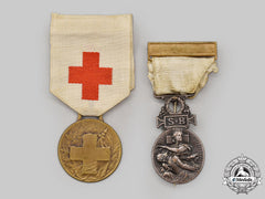 France, Ii  And Iii Republics. Two Red Cross Medals
