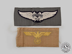 Germany, Third Reich. A Pair Of Uniform Insignia
