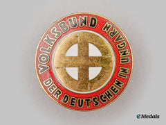 Germany, Third Reich. A Rare Peoples’ Federation Of Germans In Hungary Membership Badge