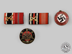 Germany, Third Reich. A Mixed Lot Of Badges And Ribbon Bars
