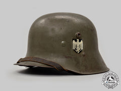 Germany, Heer. A Transitional M17 Double Decal Stahlhelm
