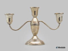 United States. A Small Triple Candlestick Candelabra, By Duchin Creations
