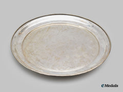 United Kingdom. A Large Sterling Silver Serving Platter