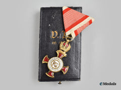 Austria, Imperial. An 1849 Merit Cross, I Class, By Wilhelm Kunz, With Case
