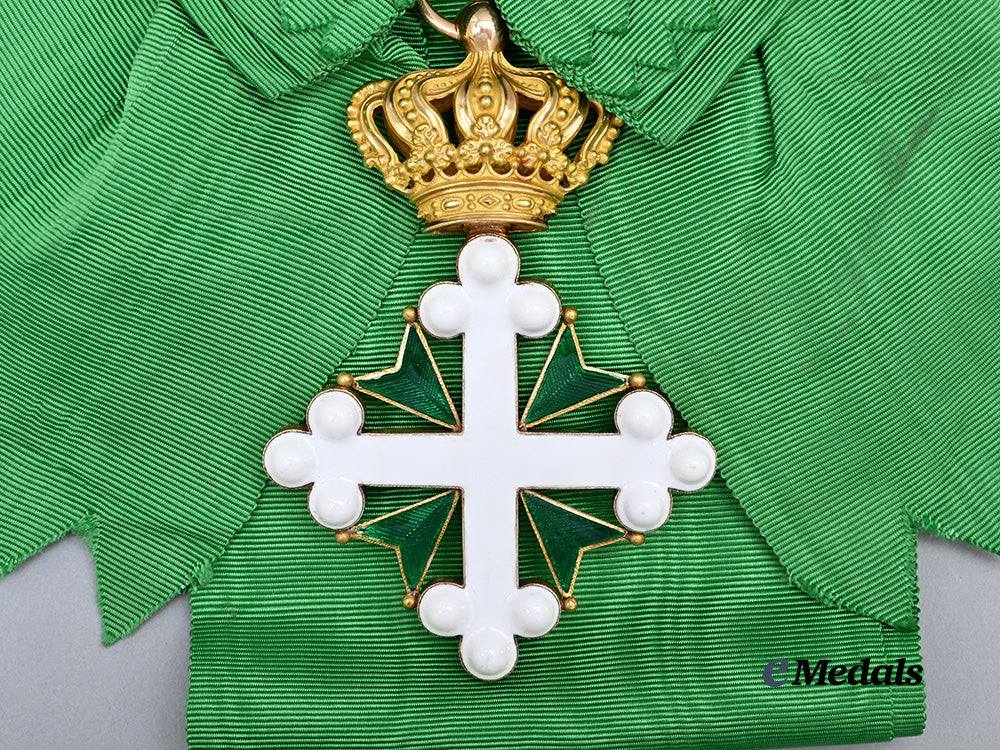 italy,_kingdom._an_order_of_st._lazarus_and_st._maurice,_grand_cross_set,_in_gold_e_medals__e_u24446_5