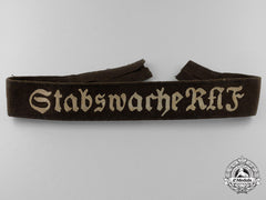 A Reich Labour Service  Guard Staff For The Reich Arbeits Führer (Stabswache Raf) Cufftitle