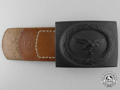 A Mint Luftwaffe Buckle With Leather Tab 1942