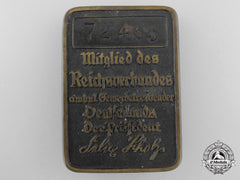 Germany.  A National Federation Of Outpatient Traders Membership Badge