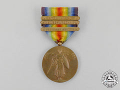 A First War Victory Medal With Three Clasps