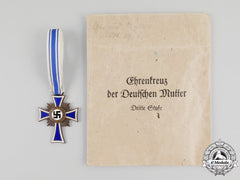 A 3Rd Class Cross Of Honour Of The German Mother In Its Packet Of Issue