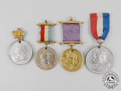 Four Royal Commemorative Medals
