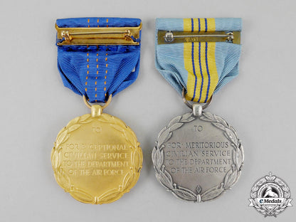 two_american_department_of_the_air_force_civilian_service_awards_l_639_1