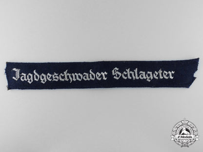 a_jagdgeschwader_schlageter_officer’s_cufftitle_from_fighter_ace_rolf_hermichen;64_aerial_victories_l_679