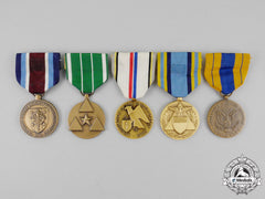 United States. Five American Service Medals