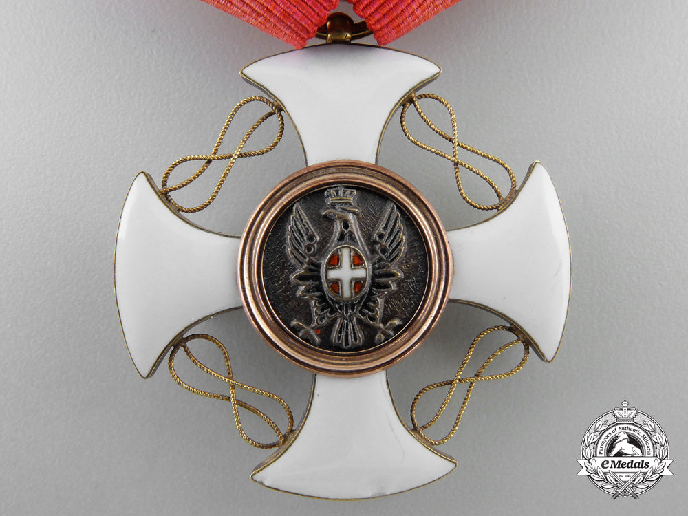 an_italian_order_of_the_crown;_officer's_cross_in_gold_with_case_l_875