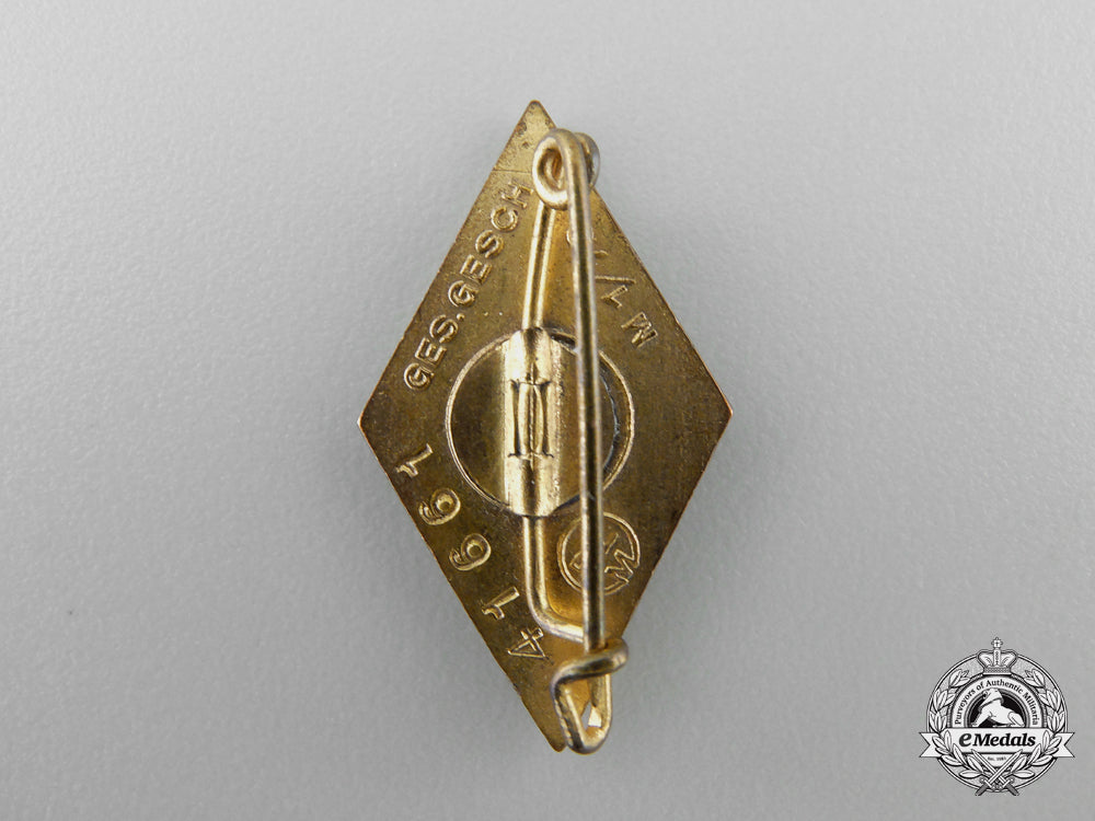 a_golden_hj_honor_badge;_marked_and_numbered_l_989