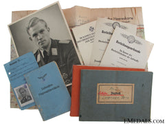 Luftwaffe Group Of Documents-Photos-Flugbuch, & More