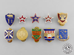 United States. Ten High School Jr. Rotc Insignia