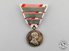 Austria, Imperial. An 1866-1914 Issue Austrian Silver Bravery Medal, Second Class, Fourth Award