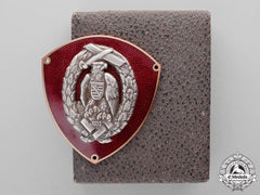 Germany. A Mint 1933 Ns-Day Of Flight In Saxony Plaque In Its Case By Karl Wurster