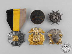 United States. Five Military Badges