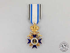Bavaria. An Order Of Military Merit In Gold, Third Class With Crown And Swords, By Jacob Leser