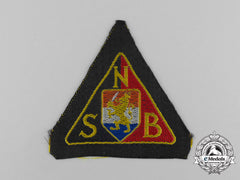 Germany. A Mint National Socialist Movement In The Netherlands Black Shirts Sleeve Patch