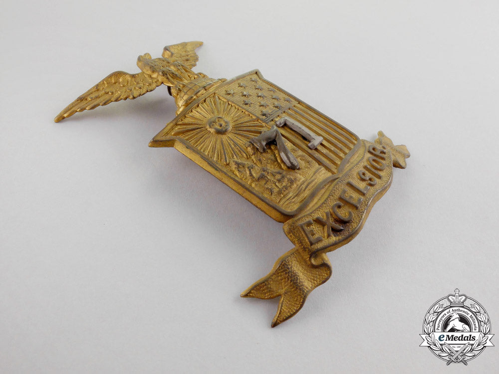 united_states._a_civil_war71_st_new_york_infantry_excelsior_shako_badge_m17-2179