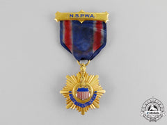 United States. A National Society Of Patriotic Women Of America Membership Badge In Gold