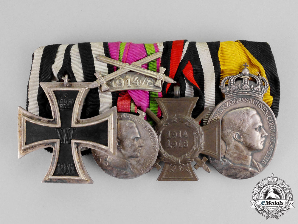 prussia._a_prussian&_saxon_medal_bar,_c.1918_m17-2434