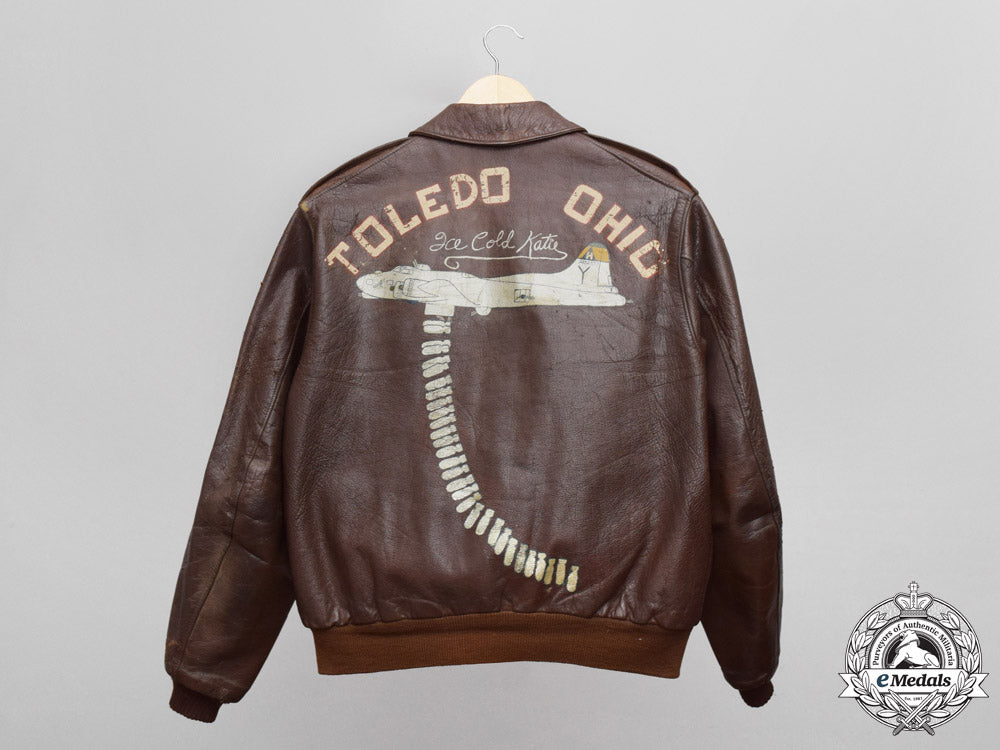 united_states._a_b-178_th_usaaf_a-2_flight_jacket,_named_to_lieut._wright,_the_reich_wreckers_m17-2565