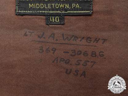 united_states._a_b-178_th_usaaf_a-2_flight_jacket,_named_to_lieut._wright,_the_reich_wreckers_m17-2568