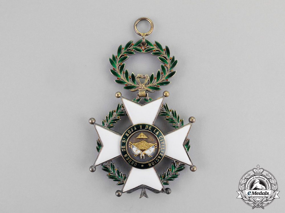 honduras._an_order_of_santa_rosa_and_of_civilization,_grand_cross_badge,_c.1900_m17-3089