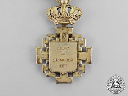 france,_house_of_lusignan._an_order_of_melusine,_knight,_c.1900_m17-3245