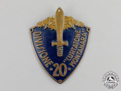 Italy. An 20Th Infantry Division Curtatone And Montanara Sleeve Badge