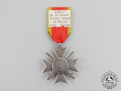lippe._a_leopold_order_honour_cross,_fourth_class_knight_with_swords,_c.1917_m17-3443