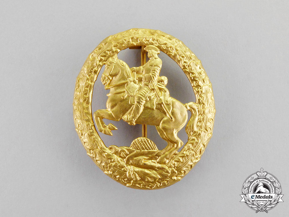 Austria. A Gold Grade Public Riding Badge – eMedals
