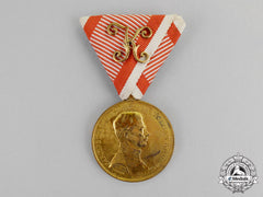 Austria, Imperial. A Gold Grade Bravery Medal, Officers Version, C.1918