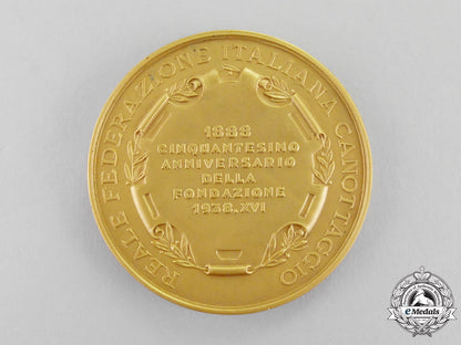 italy._a_rowing_federation_fiftieth_anniversary_commemorative_medal1888-1938,_cased_m17-498