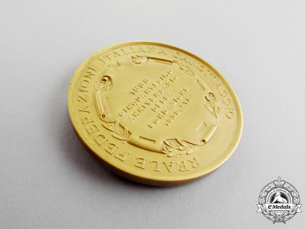 italy._a_rowing_federation_fiftieth_anniversary_commemorative_medal1888-1938,_cased_m17-500